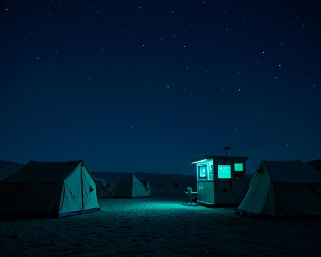 Desert field camp
